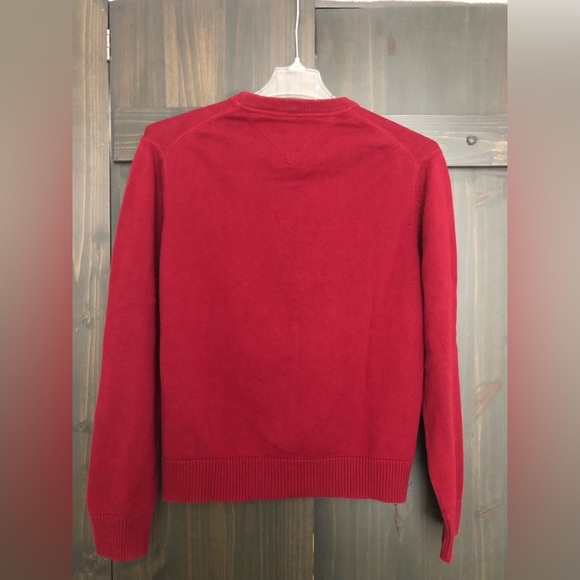 Tommy Hilfiger men’s red crew neck sweater - Picture 2 of 3